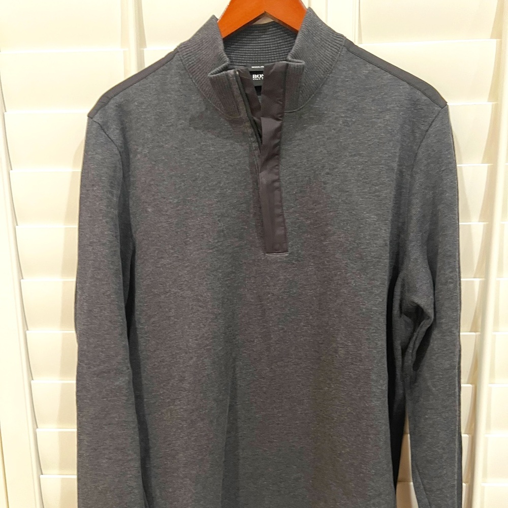 Hugo Boss Gray Long Sleeve Shirt